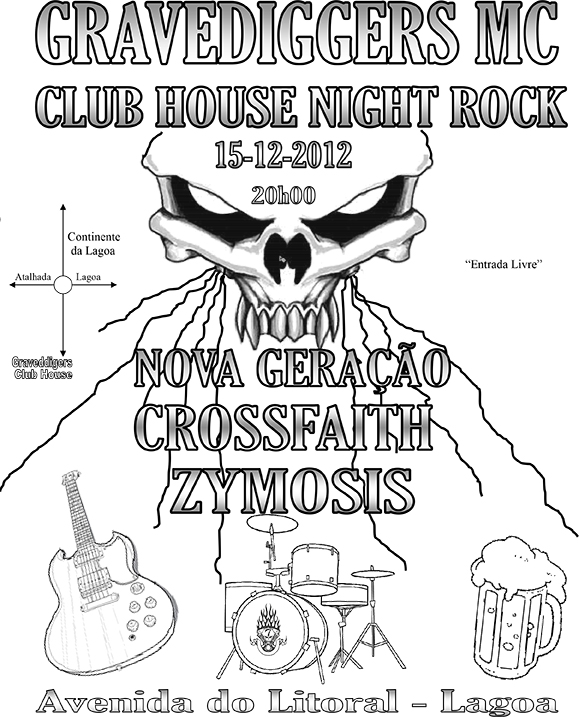 Gravediggers MC CLube House Night Rock